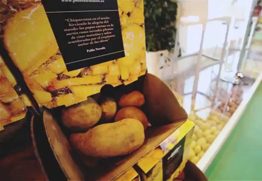 Оригинальная упаковка картошки с Испании